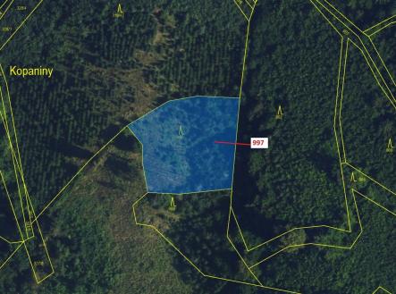 Prodej pozemku, les, 1 938 m²