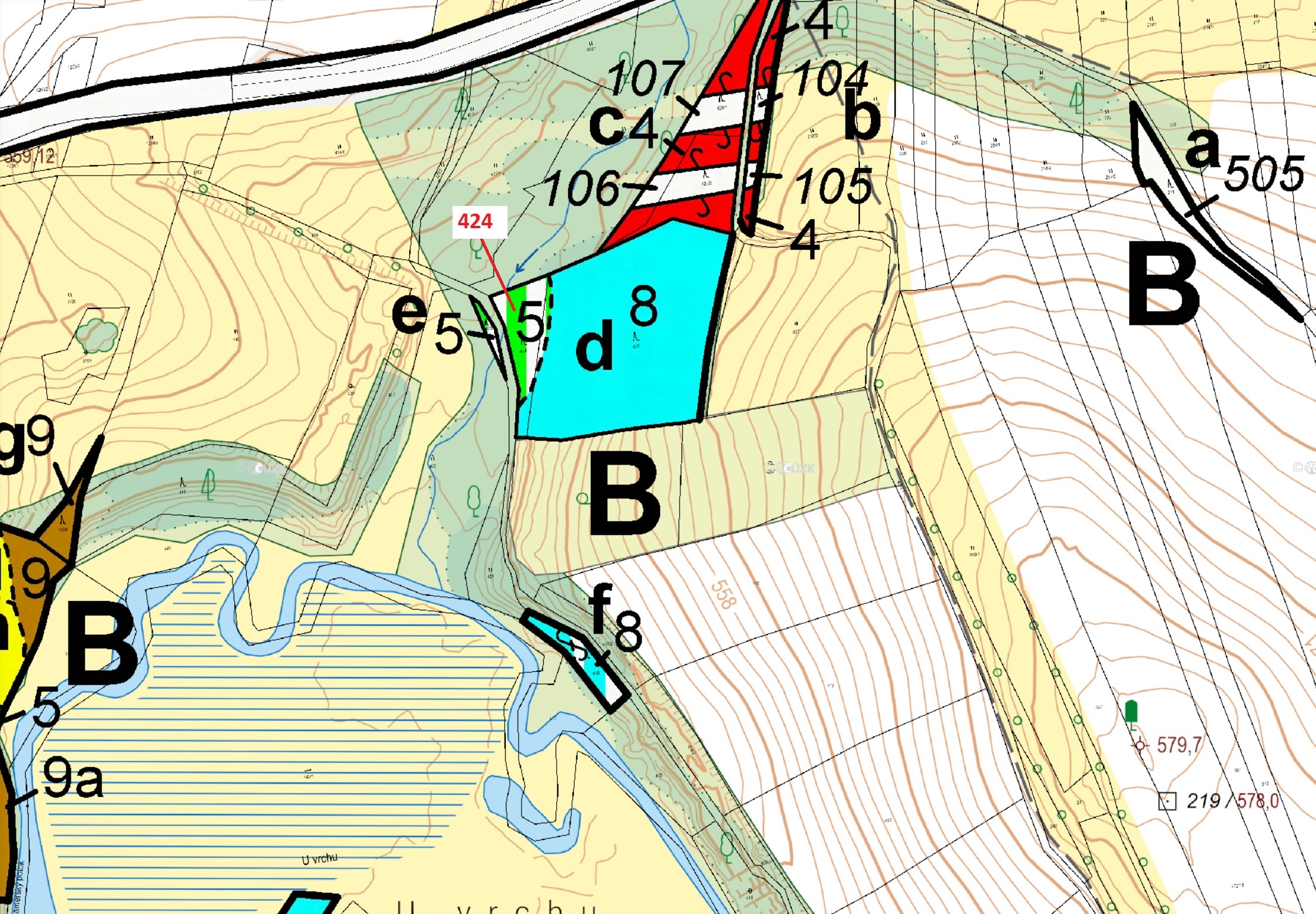Lesní pozemek o výměře 967 m2, podíl 1/1, katastrální území Strmilov, obec Strmilov, obec s rozšířen