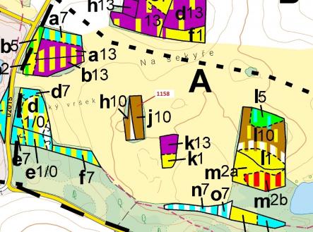 Prodej pozemku, les, 1 323 m²