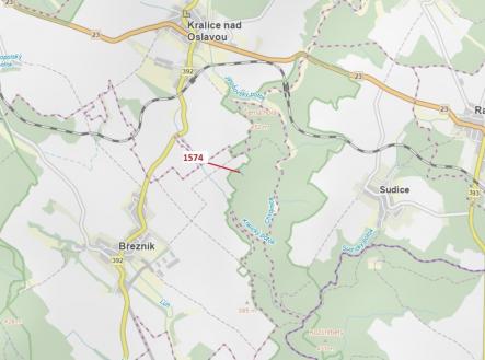 Prodej pozemku, les, 885 m²