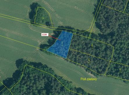 Prodej pozemku, les, 1 083 m²