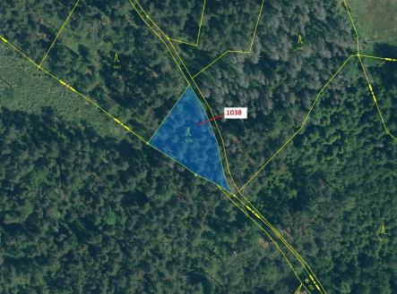 Prodej pozemku, les, 1 028 m²
