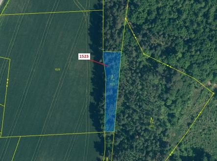 Prodej pozemku, les, 645 m²