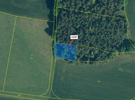 Prodej pozemku, les, 638 m²