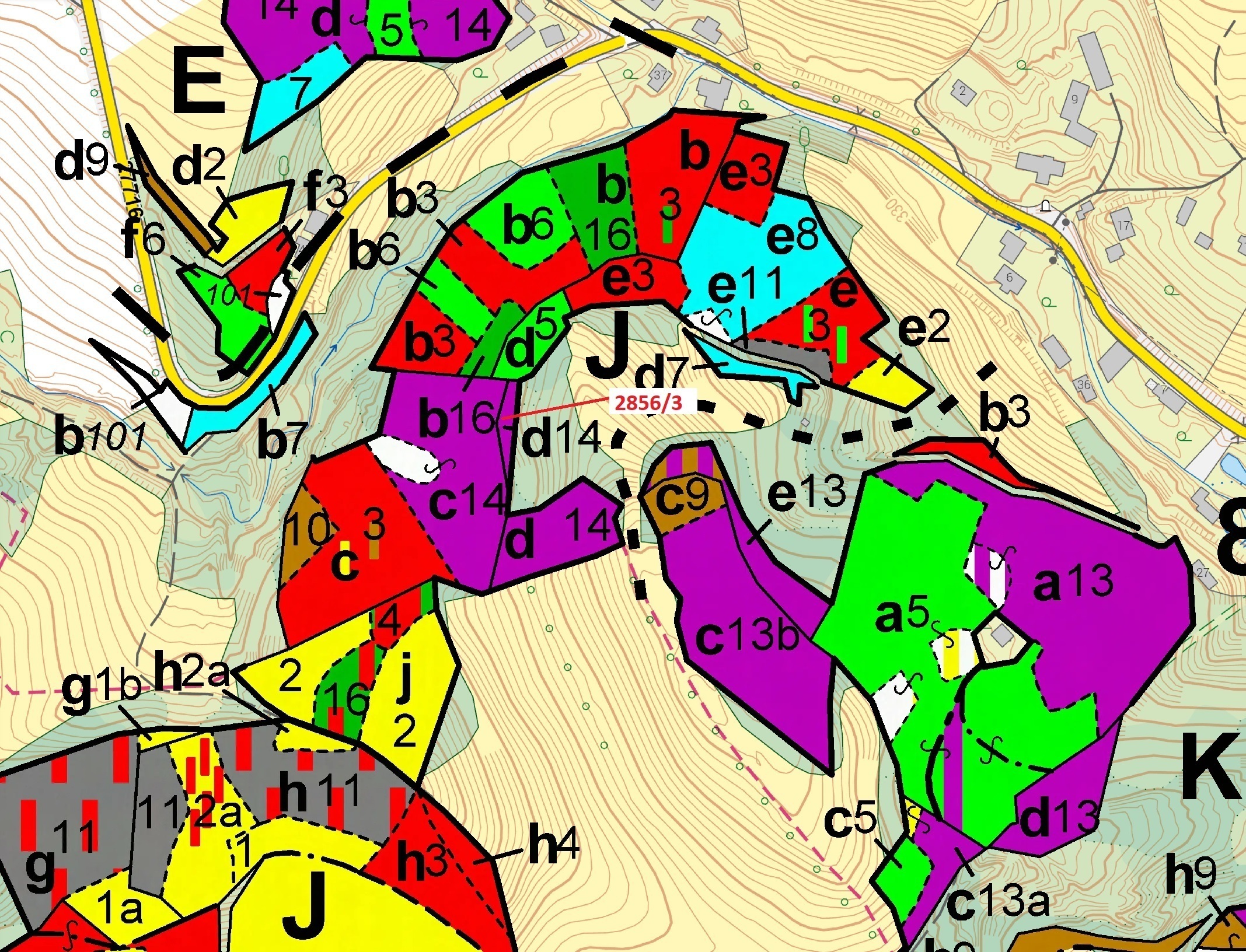Lesní pozemek o výměře 448 m2, podíl 1/1, katastrální území Český Dub, obec Český Dub, obec s rozšíř