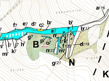 Prodej pozemku, les, 71 m²