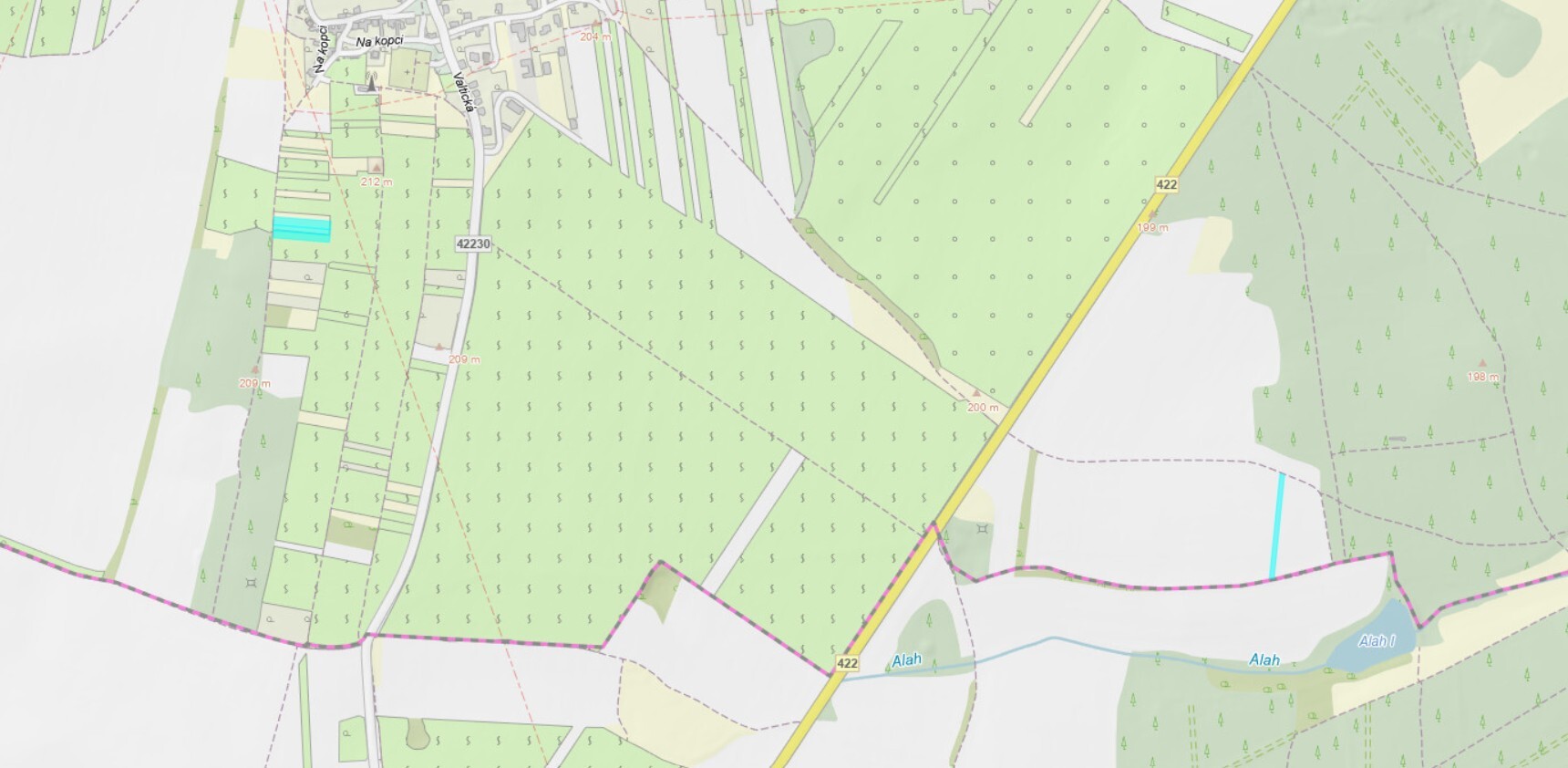 id. podíl 1/4 pozemků - vinice a orná půda v k.ú. Hlohovec, okres Břeclav