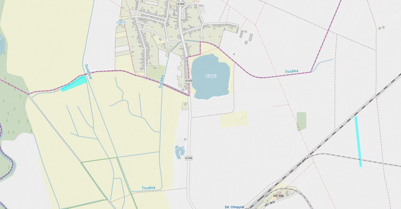 1/2 podíl na pozemcích v k.ú. Chropyně, Zlínský kraj