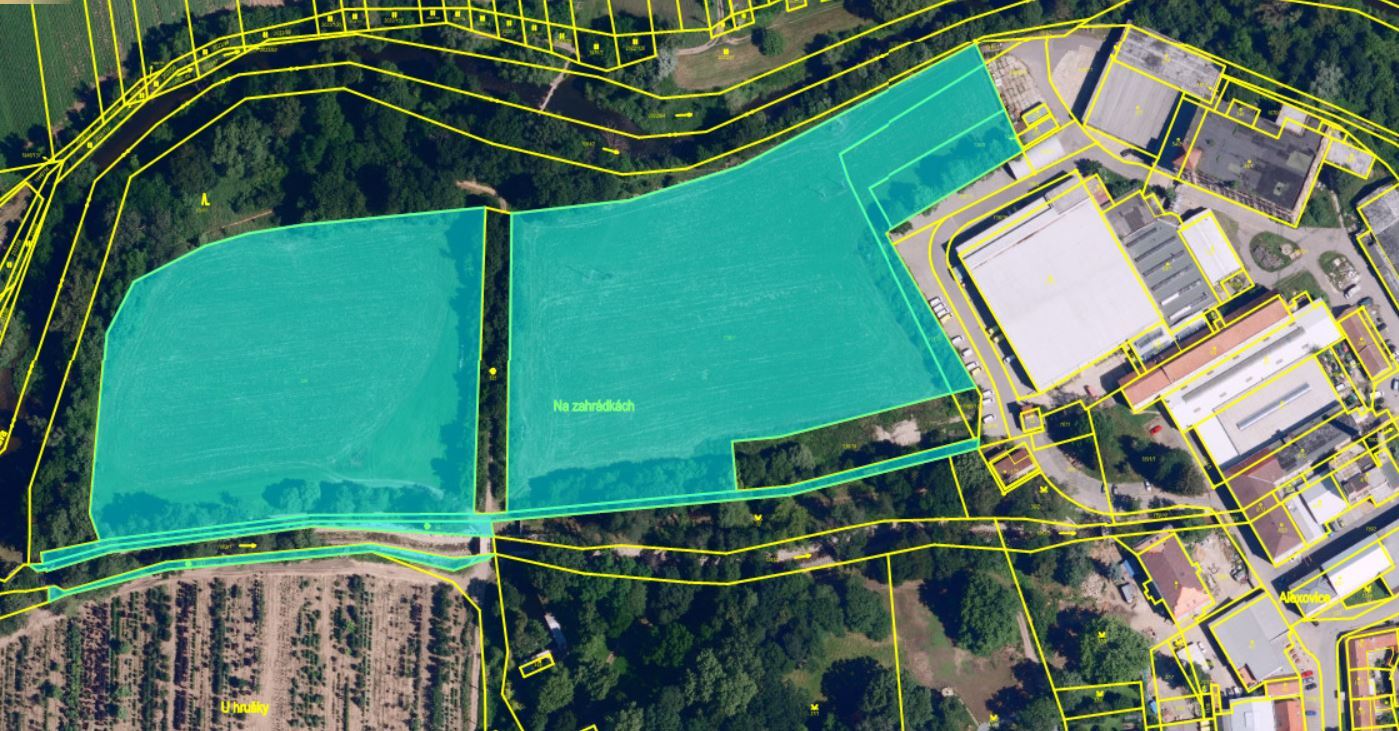 Pozemky v k.ú. Alexovice, obec Ivančice