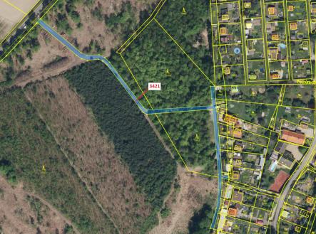 Prodej pozemku, les, 1 417 m²