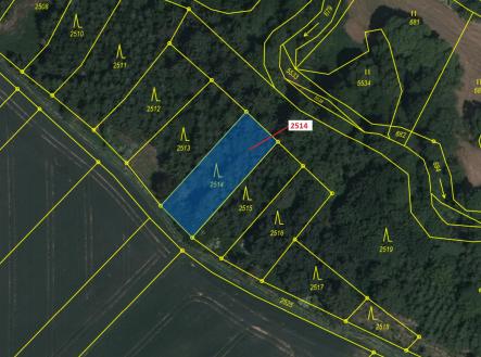 Prodej pozemku, les, 532 m²