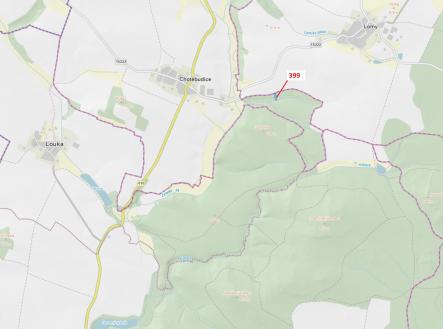 Prodej pozemku, les, 2 054 m²