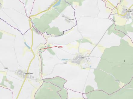 Prodej pozemku, les, 774 m²