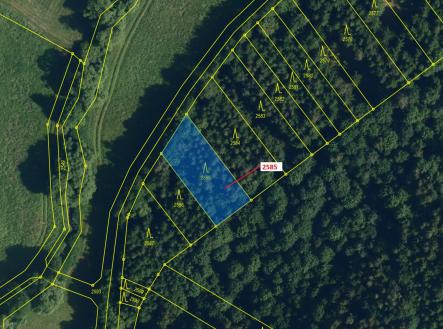 Prodej pozemku, les, 774 m²