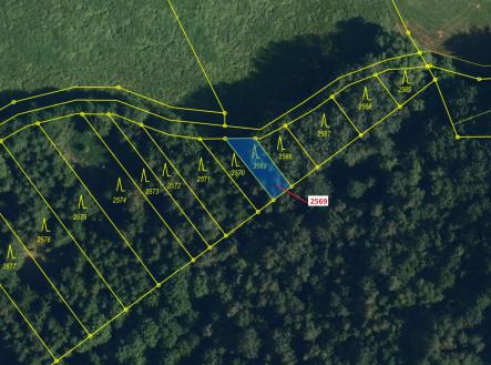 Prodej pozemku, les, 155 m²