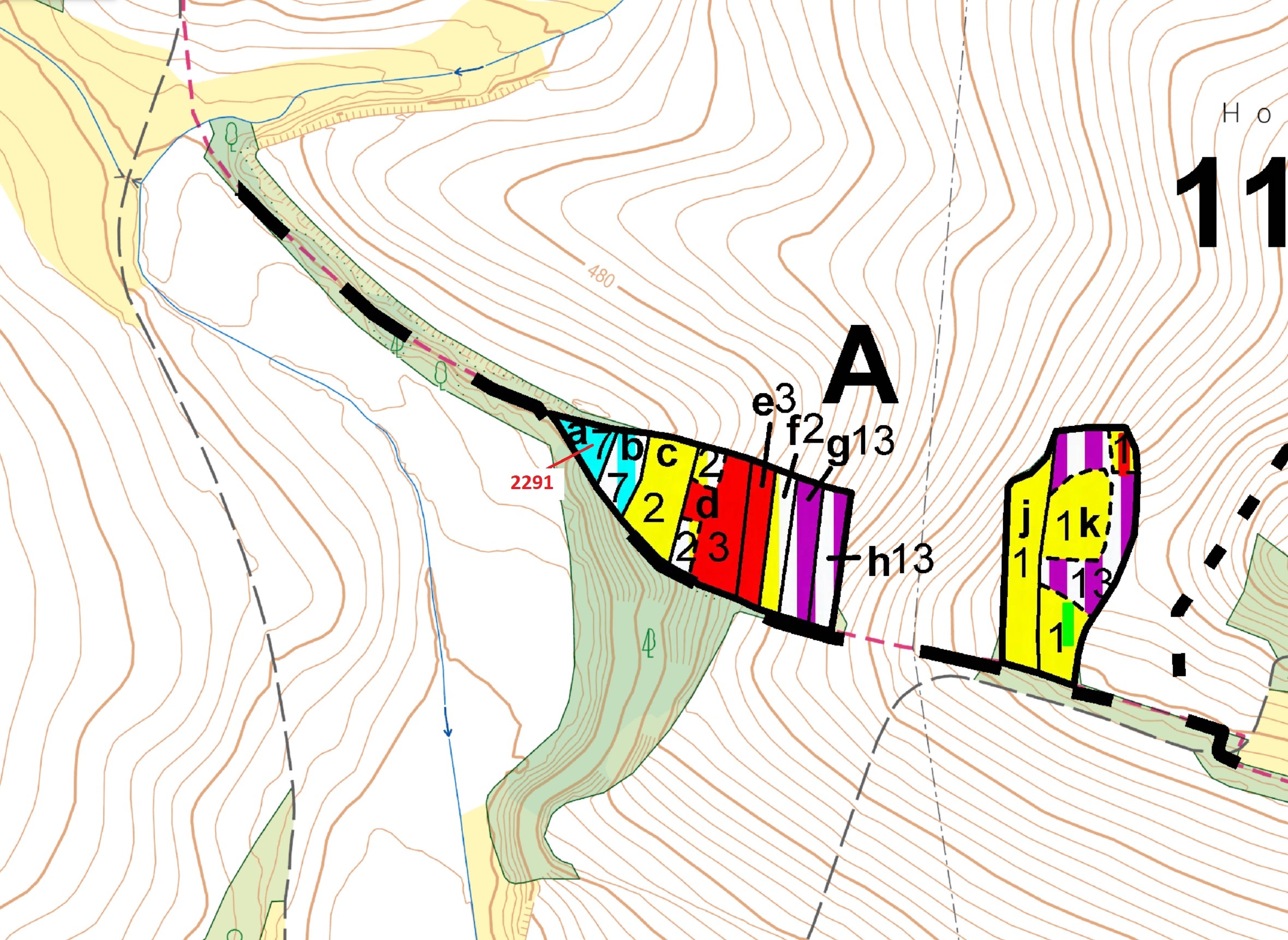Lesní pozemek o výměře 529 m2, podíl 1/1, katastrální území Chotěbudice, obec Chotěbudice, obec s ro