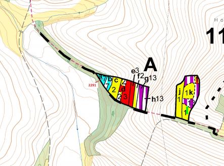 Prodej pozemku, les, 529 m²