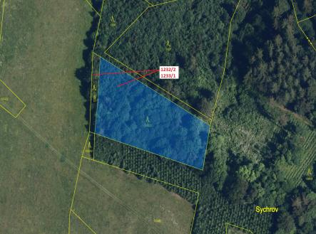 Prodej pozemku, les, 4 514 m²