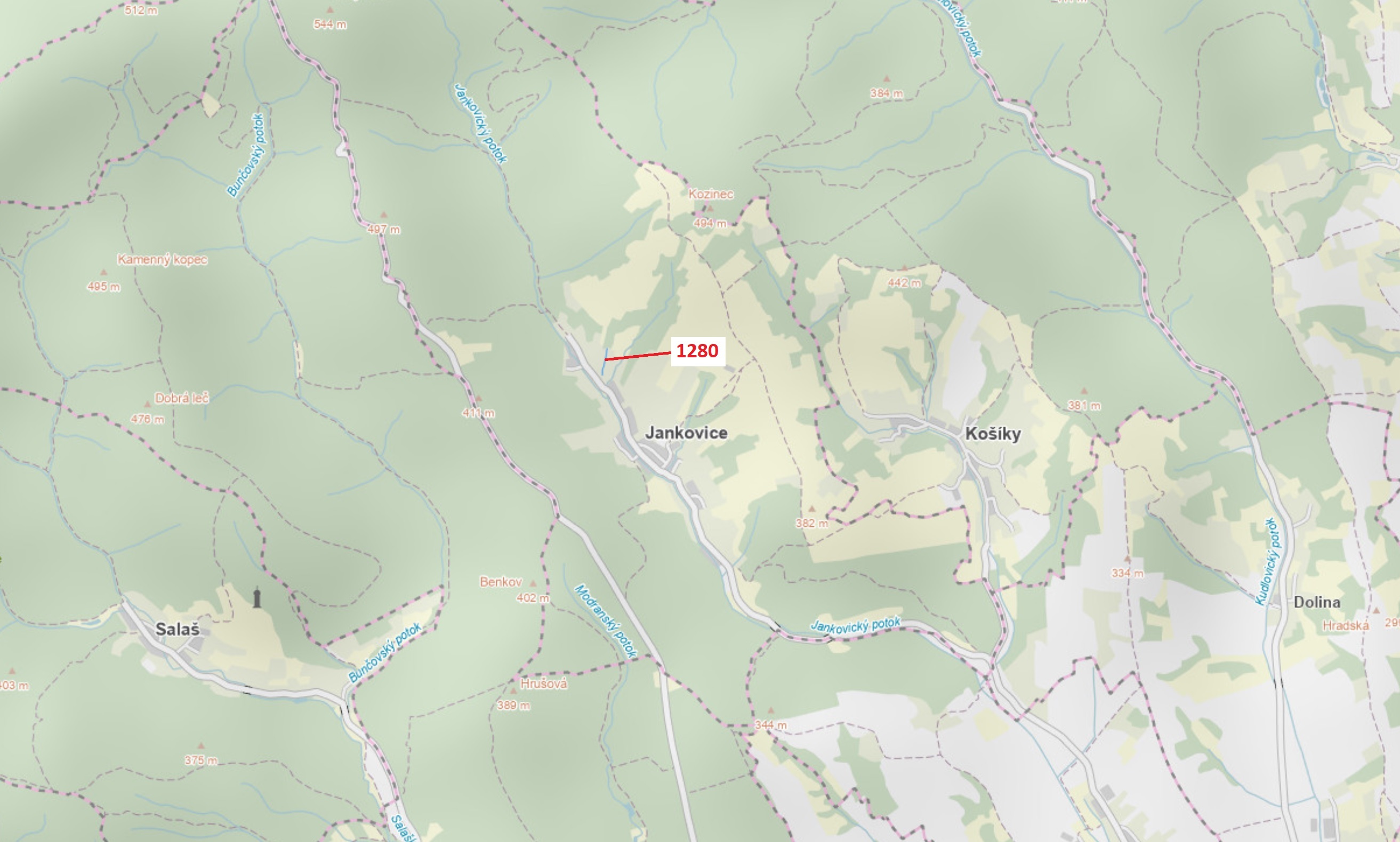 Ostatní plocha o výměře 461 m2, podíl 1/1, katastrální území Jankovice u Uherského Hradiště, obec Ja