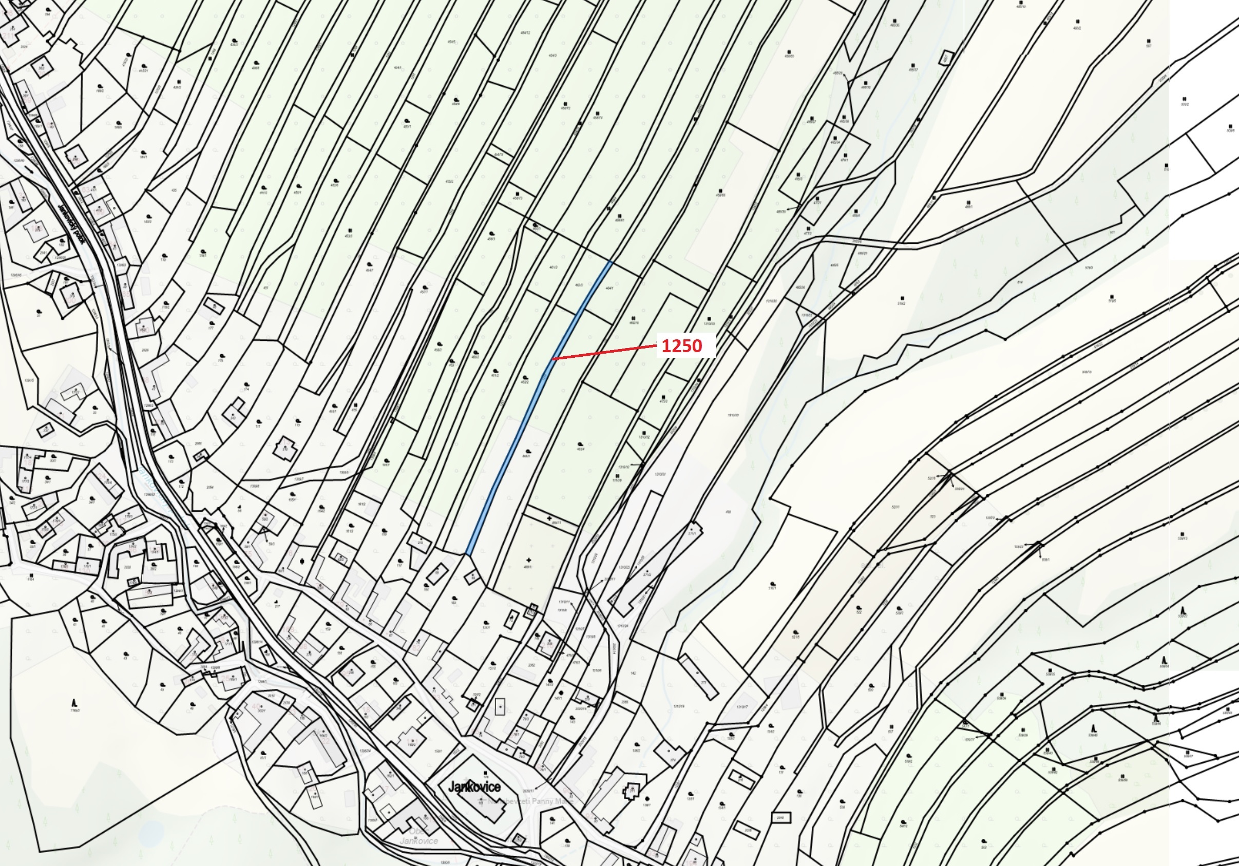 Ostatní plocha o výměře 563 m2, podíl 1/1, katastrální území Jankovice u Uherského Hradiště, obec Ja