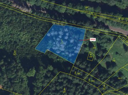 Prodej pozemku, les, 2 416 m²