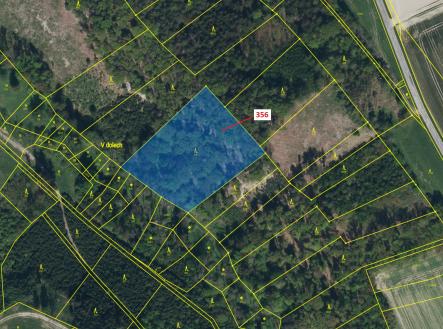 Prodej pozemku, les, 6 762 m²