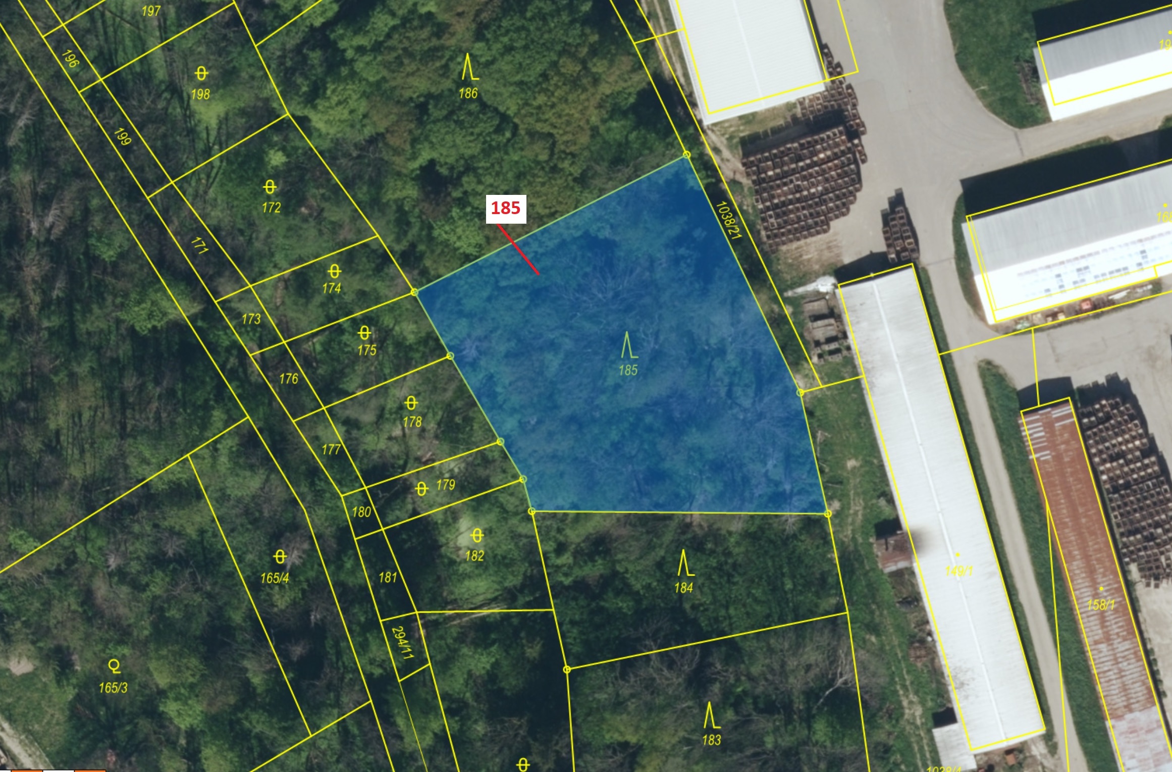 Lesní pozemek o výměře 2374 m2, podíl 1/1, katastrální území Řepníky, obec Řepníky, obec s rozšířeno