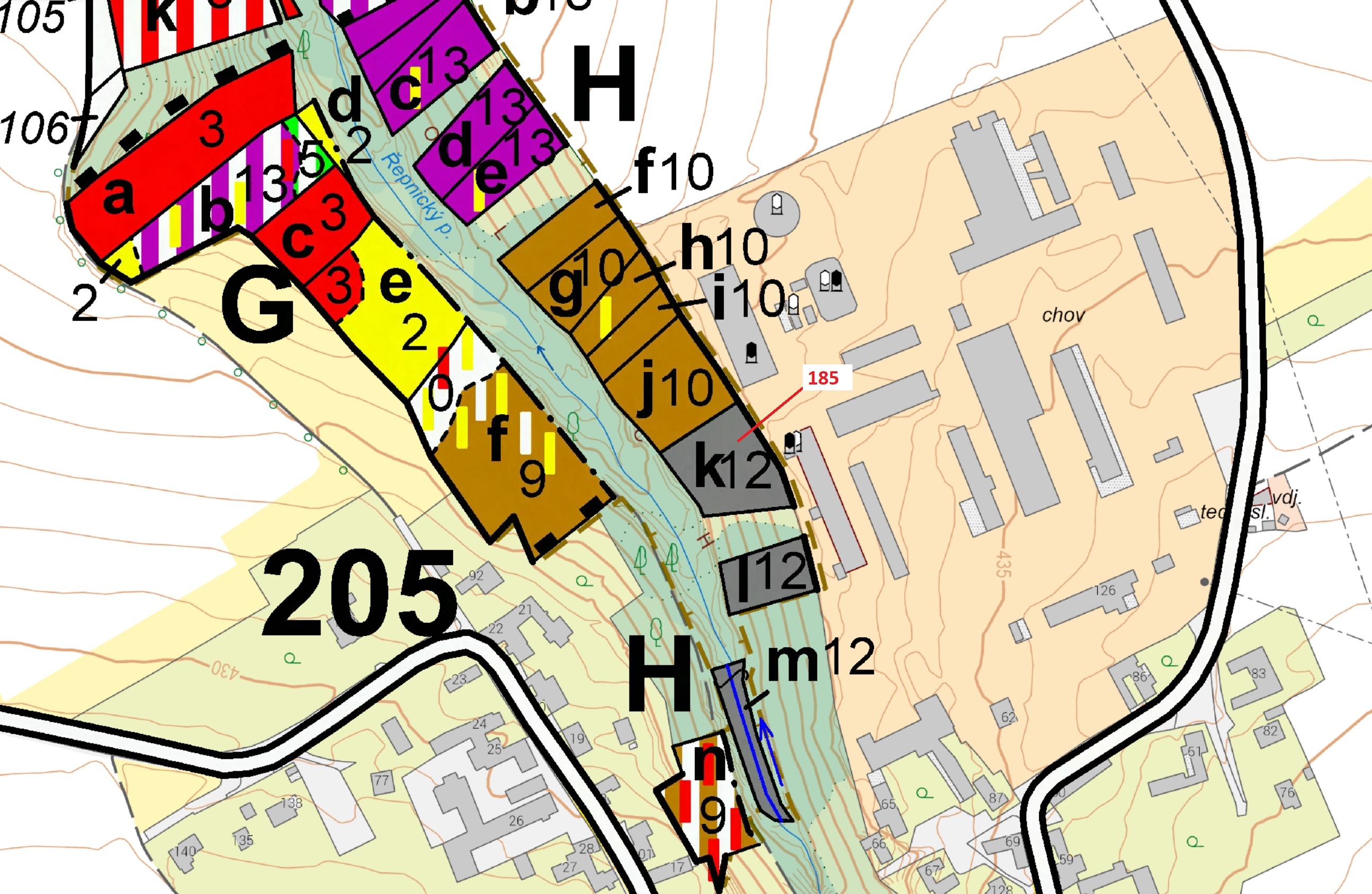 Lesní pozemek o výměře 2374 m2, podíl 1/1, katastrální území Řepníky, obec Řepníky, obec s rozšířeno