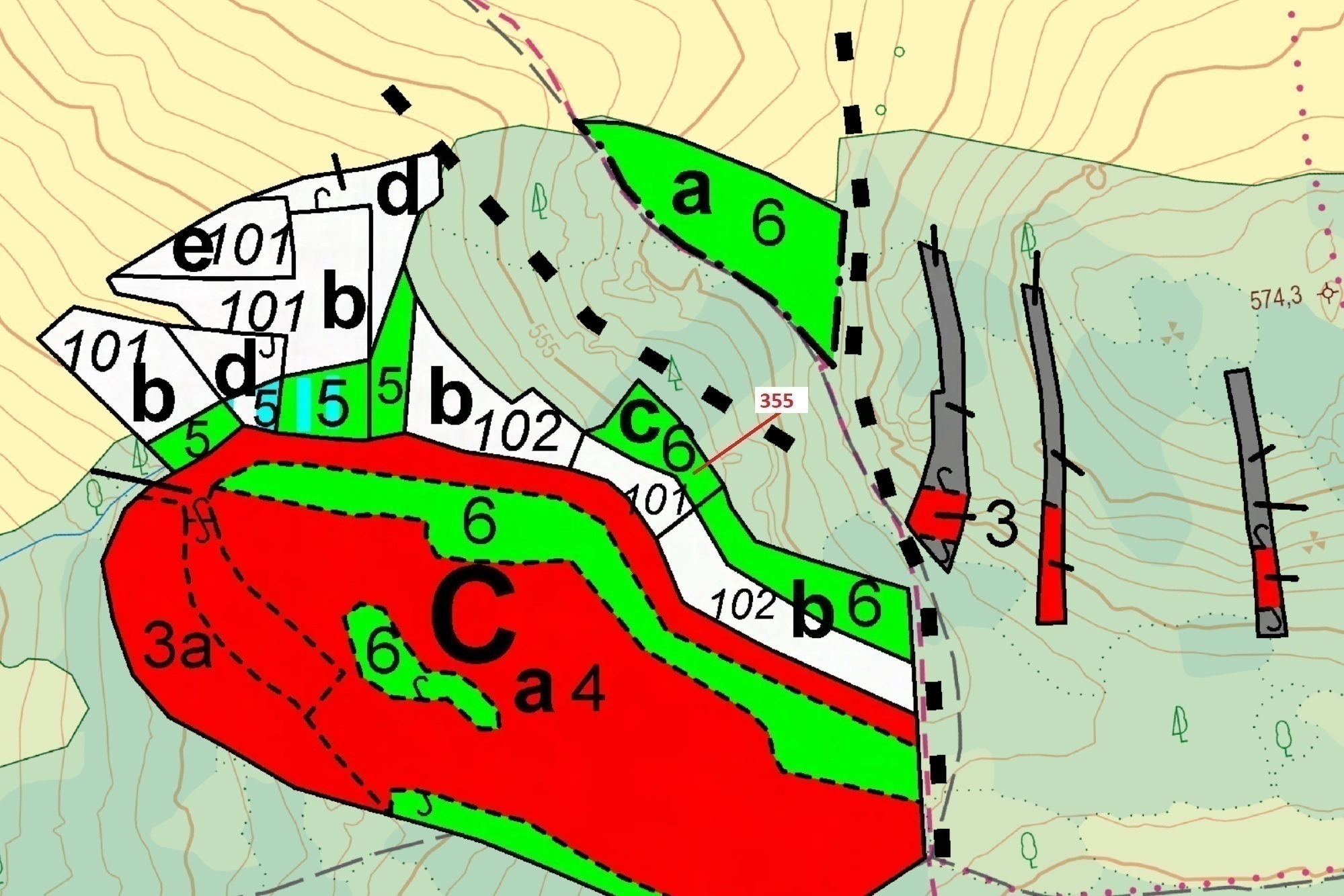 Lesní pozemek o výměře 1 924 m2, podíl 1/1, katastrální území Podbořánky, obec Jesenice, obec s rozš
