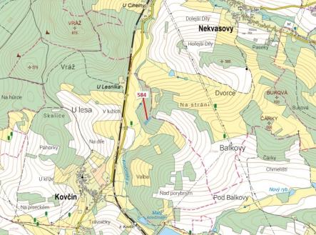 Prodej pozemku, les, 2 657 m²