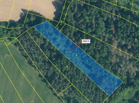 Prodej pozemku, les, 4 872 m²