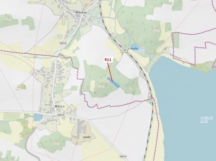 Prodej pozemku, les, 2 882 m²