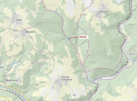 Prodej pozemku, les, 2 349 m²