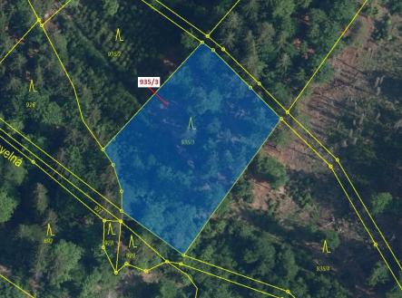 Prodej pozemku, les, 2 349 m²