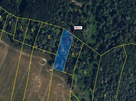 Prodej pozemku, les, 1 381 m²