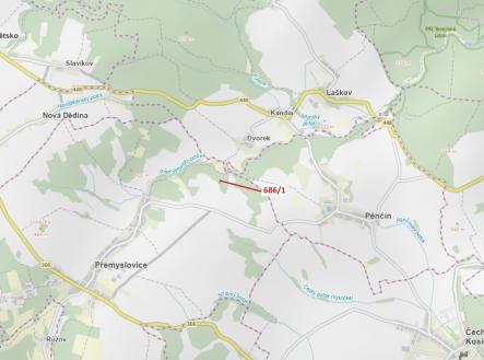 Prodej pozemku, les, 1 280 m²