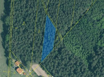 Prodej pozemku, les, 1 446 m²