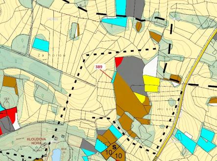 Prodej pozemku, les, 332 m²