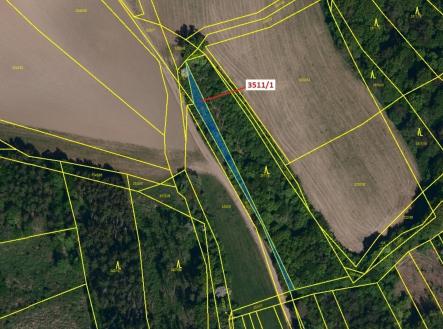 Prodej pozemku, les, 420 m²