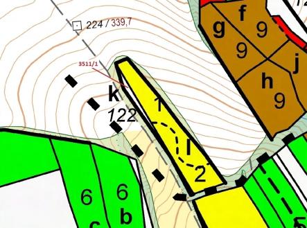 Prodej pozemku, les, 420 m²