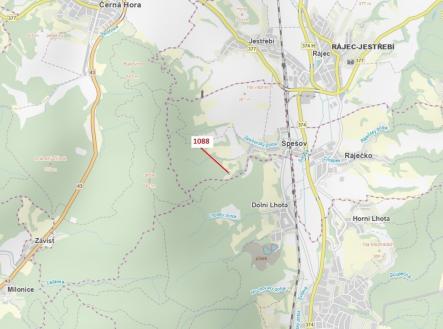 Prodej pozemku, les, 400 m²