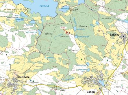 Prodej pozemku, les, 185 m²