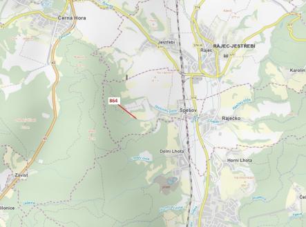 Prodej pozemku, les, 297 m²