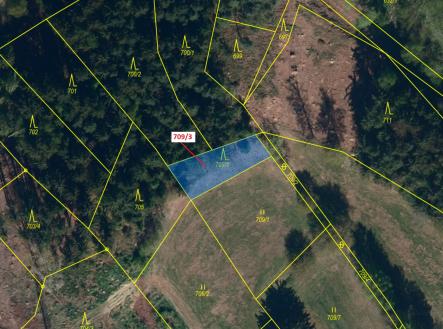 Prodej pozemku, les, 350 m²