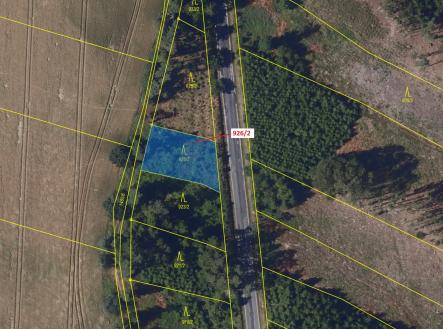 Prodej pozemku, les, 645 m²