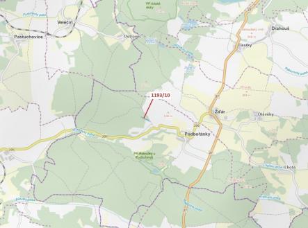 Prodej pozemku, les, 4 694 m²