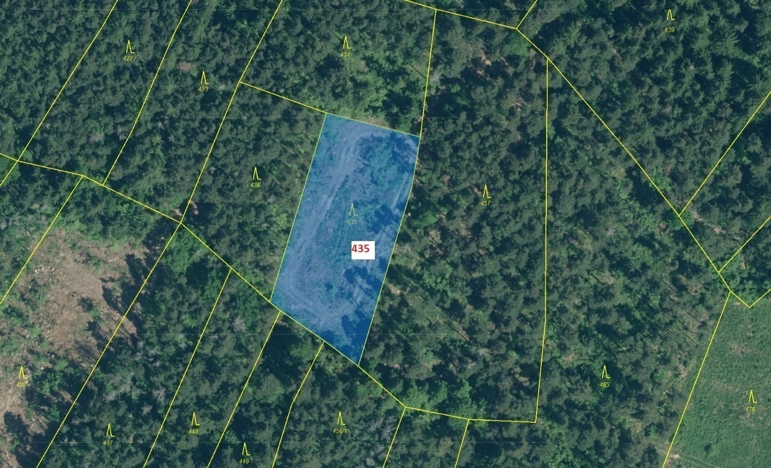 Lesní pozemek o výměře 2482 m2, podíl 1/1, katastrální území Dražovice u Sušice, obec Dražovice, obe