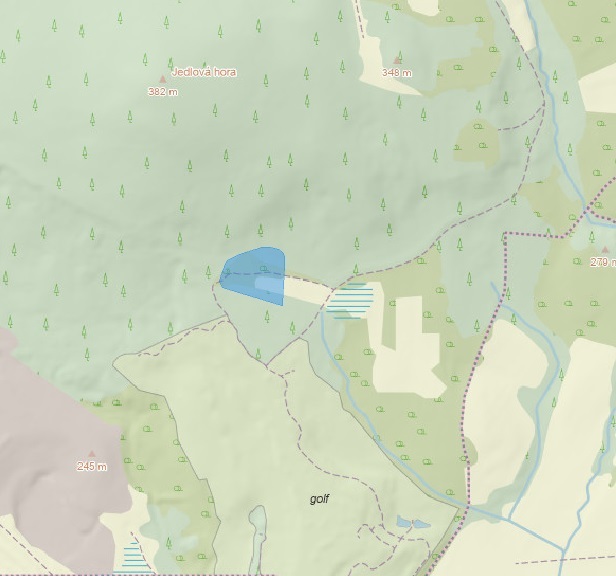 E-veřejná soutěž pozemku o výměře 9 862 m2, kat. území Dělouš