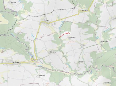 Prodej pozemku, les, 9 m²