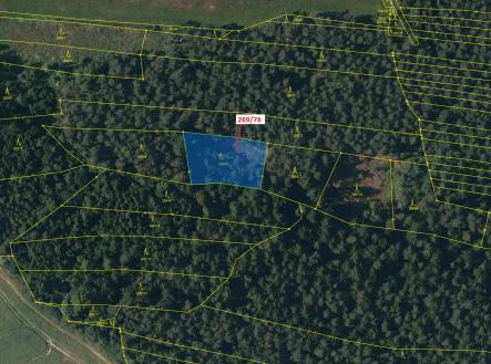 Prodej pozemku, les, 1 457 m²
